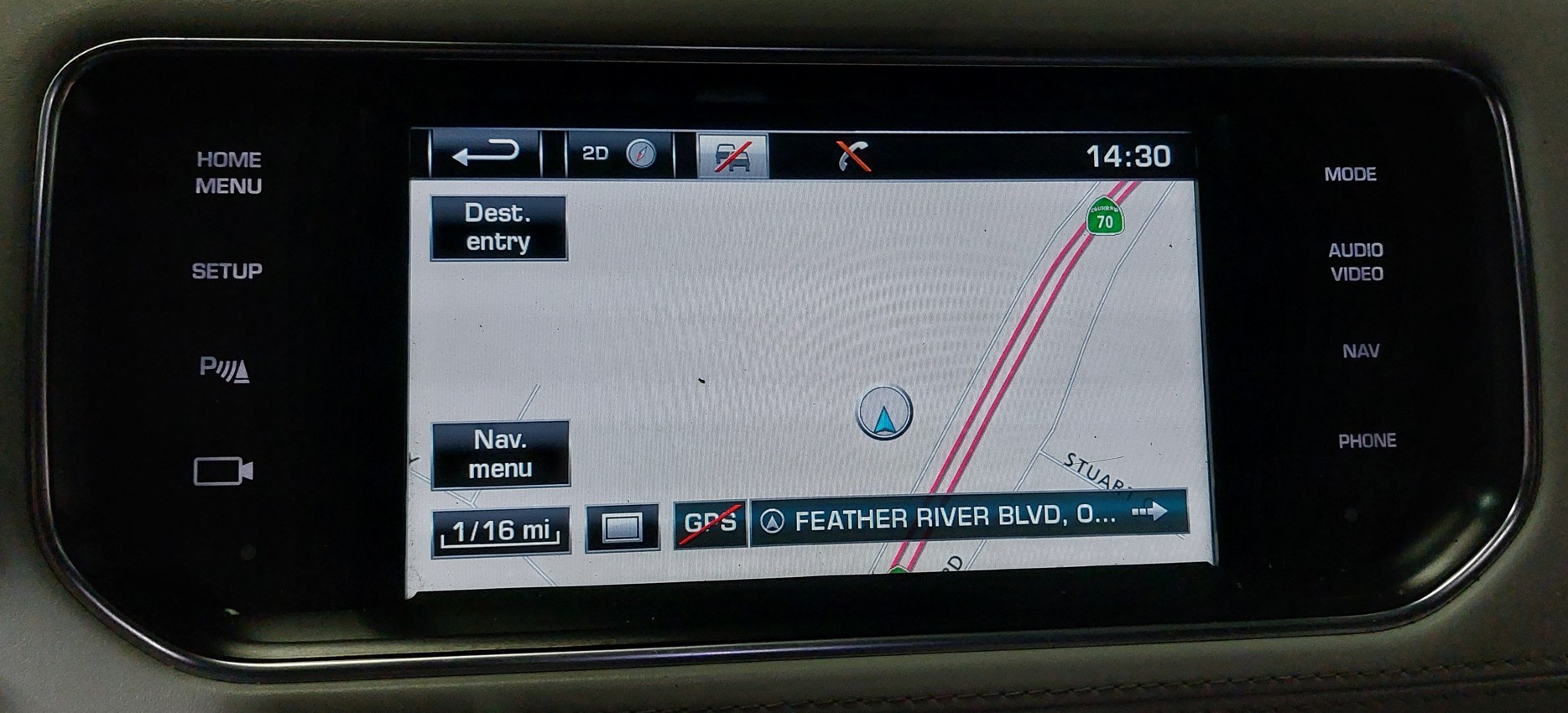 2014 RANGE ROVER SPORT (L494) GPS NAVIGATION MEDIA INFORMATION DISPLAY SCREEN — exact item pictured